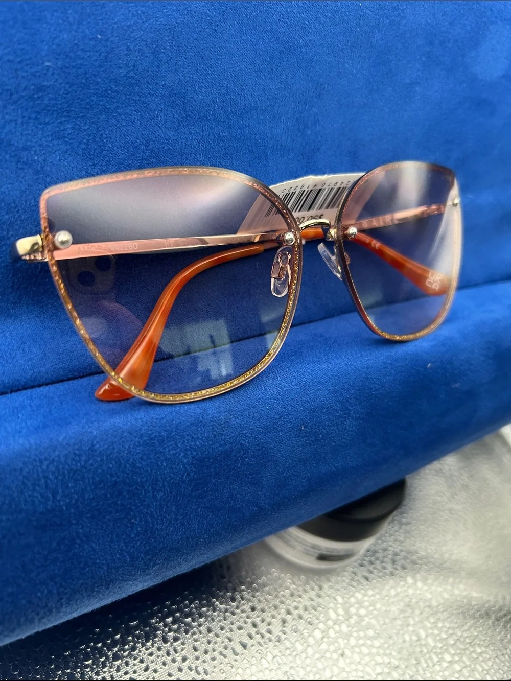 AIRE amor glitter metal sunglasses in gold